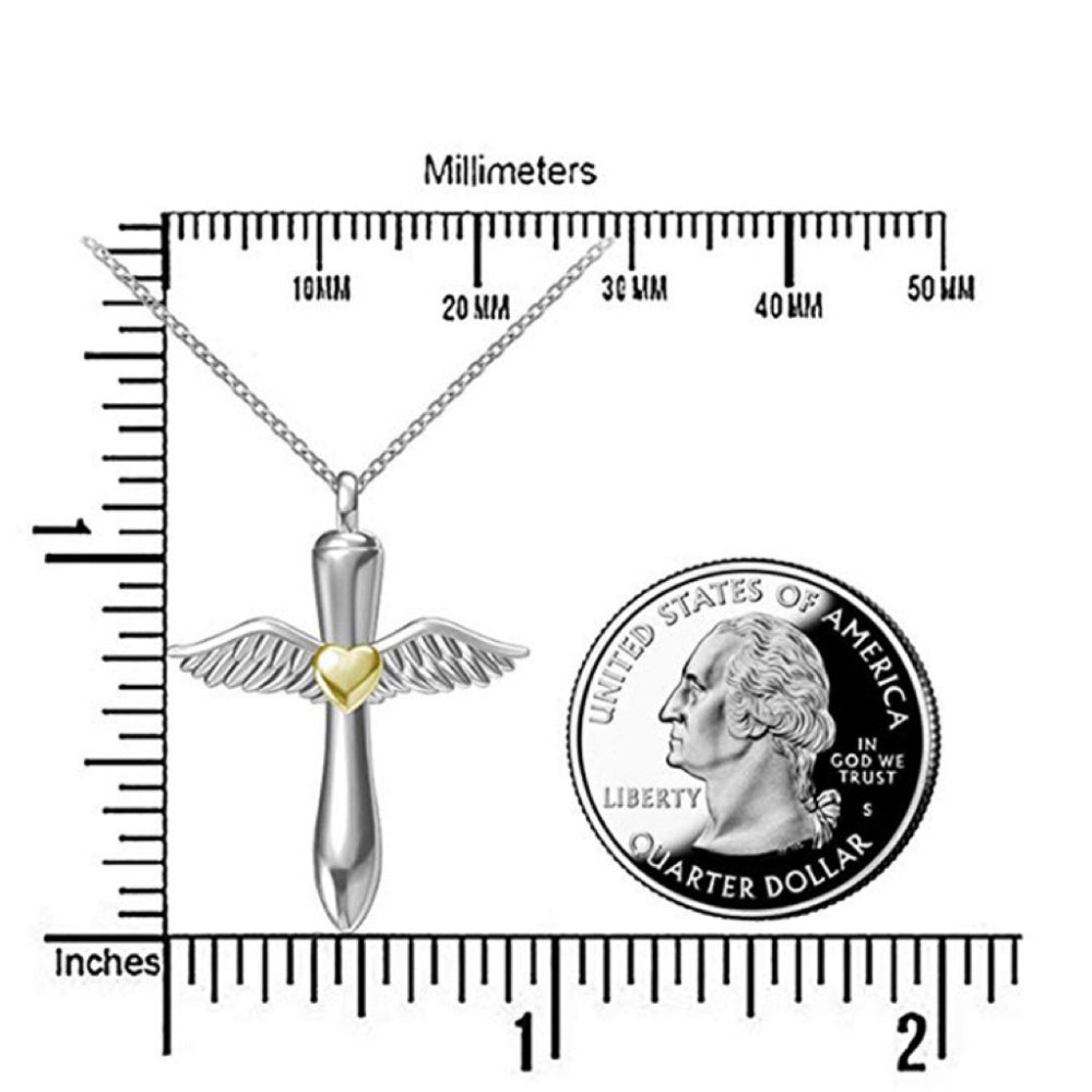 Angel Urn Necklaces for Ashes 925 Sterling Silver