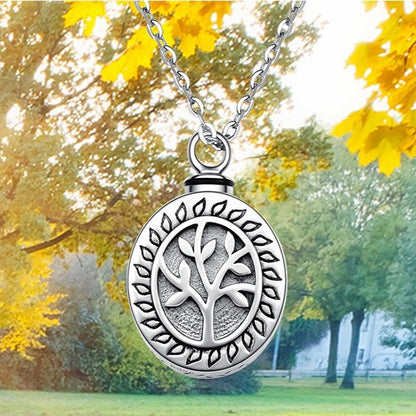 Tree of Life Urn Necklaces for Ashes 925 Sterling Silver