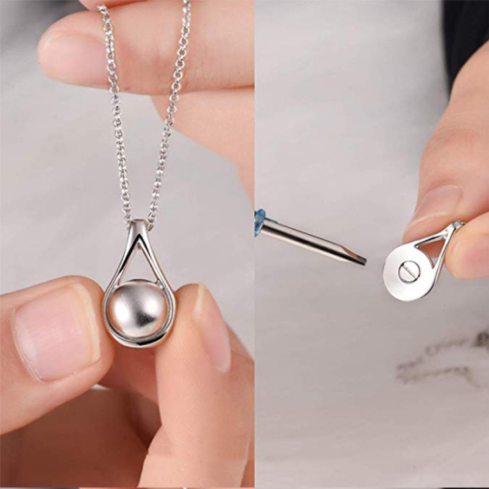 Drop Urn Necklaces for Ashes 925 Sterling Silver