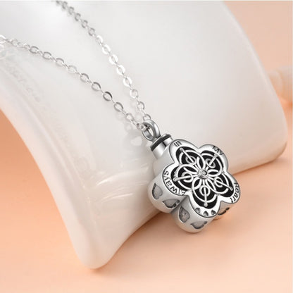 Flower Urn Necklaces for Ashes 925 Sterling Silver