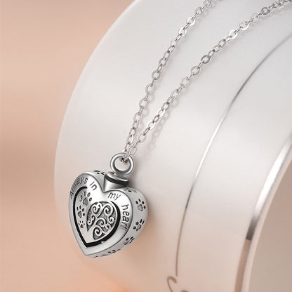 Heart Urn Necklaces for Ashes 925 Sterling Silver