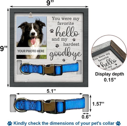 Pet Memorial Picture Frame, 9*9 in,Natural Wood