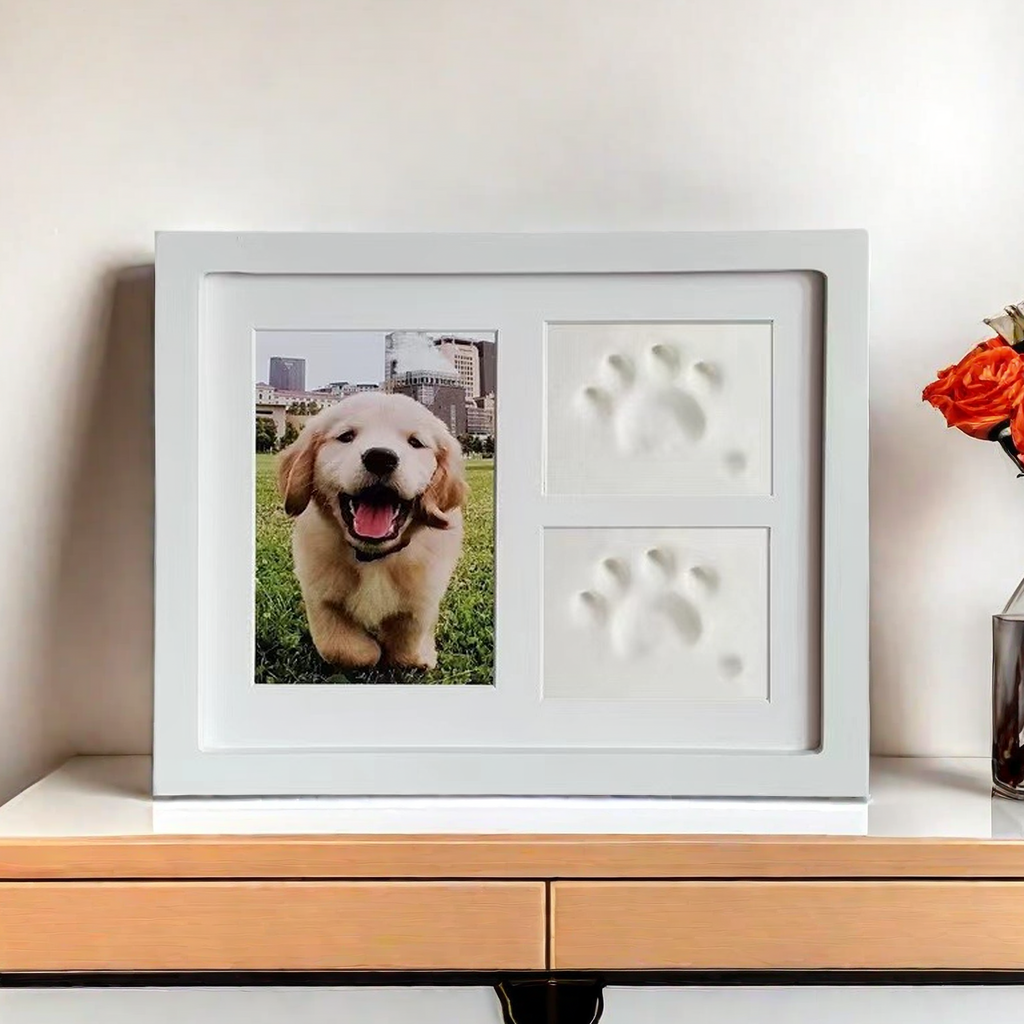 Pet Footprint Kit Clay Picture Frame, 11*9 in